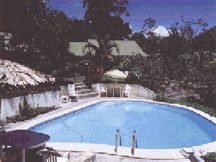 The Pool in the lush gardens of the Hotel Magellan Inn in Costa Rica